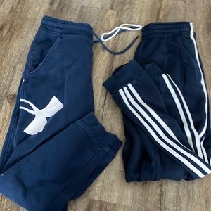 Under armour and adidas men’s M joggers